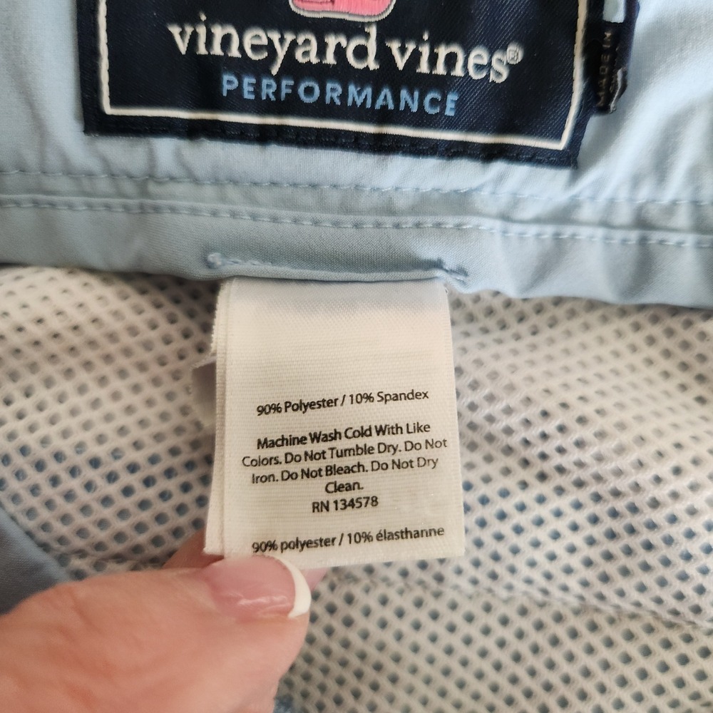 Vineyard Vines Golf Shorts Bundle Blue Pink Coral Stretch Performance Size 30 - Picture 9 of 9